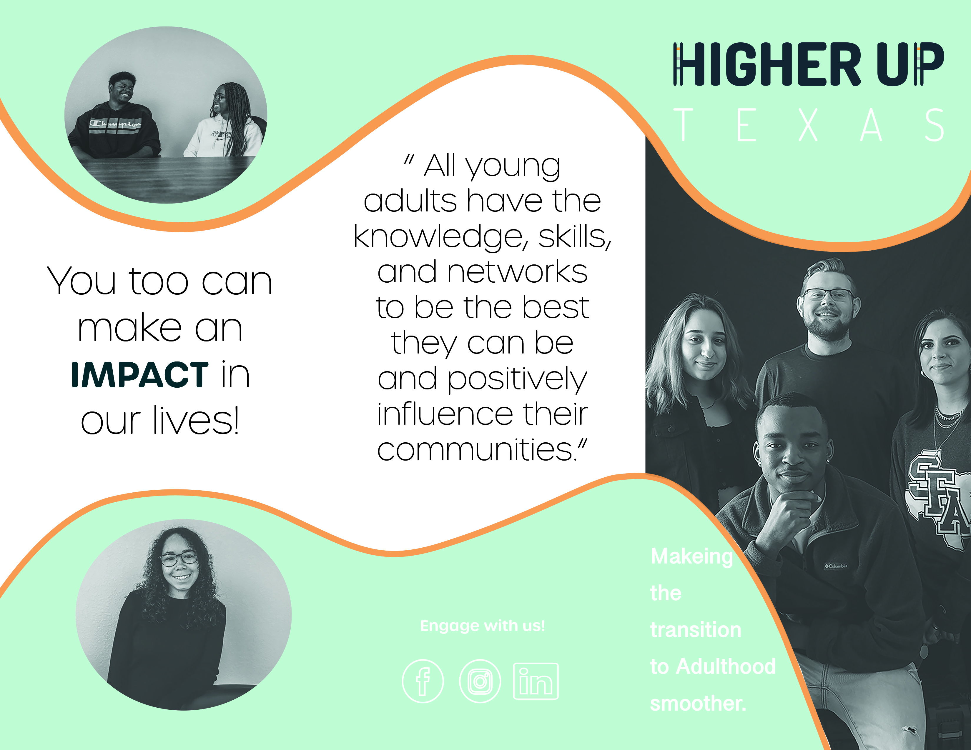 HUT Foundation Trifold with information about the program